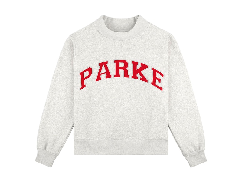 Parke Varsity Mockneck Classic Grey/Ruby
