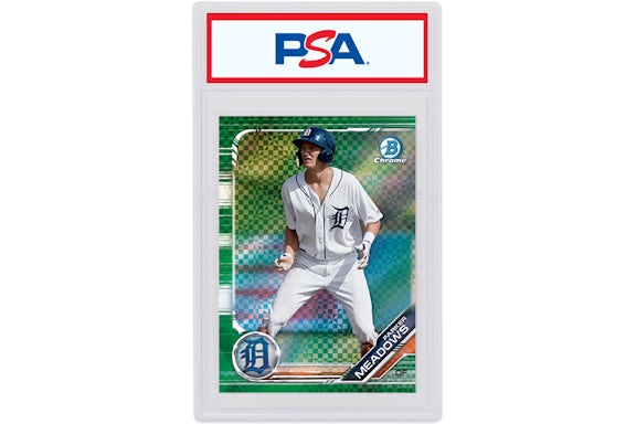 Parker Meadows 2019 Bowman Chrome X Green X-Fractor /31 BCP-175 (PSA or BGS Graded)