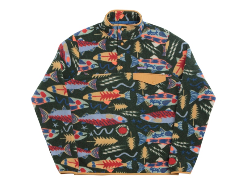 ジャケット・アウター archive Patagonia Synchilla Snap-T Patagonia Lightweight Synchilla Snap-T Fleece Top Salmon Energy
