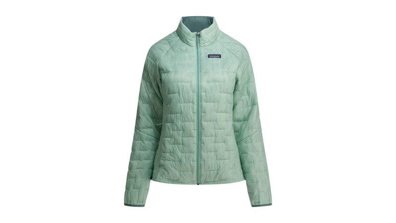 Patagonia W'S Micro Puff Short Down Jacket Light Blue