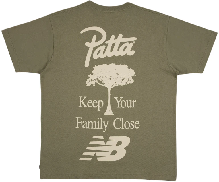 Patta New Balance Family T-shirt Oil Green - - JP