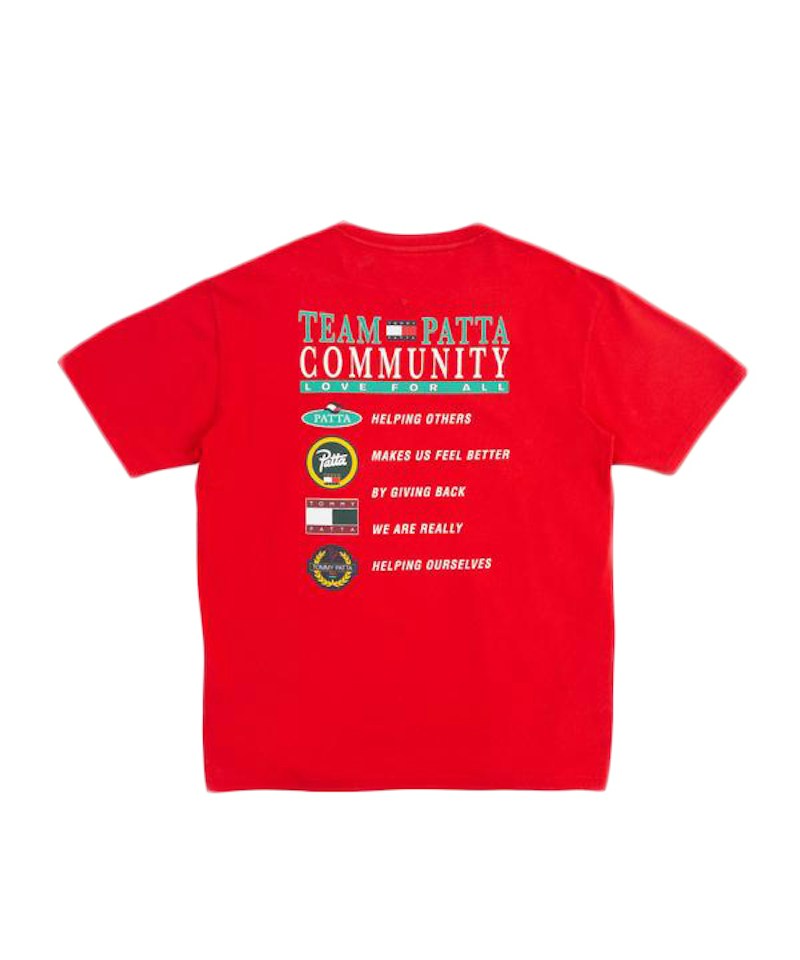 Patta x Tommy Jeans Community T-shirt High Risk Red - Thumbnail 2