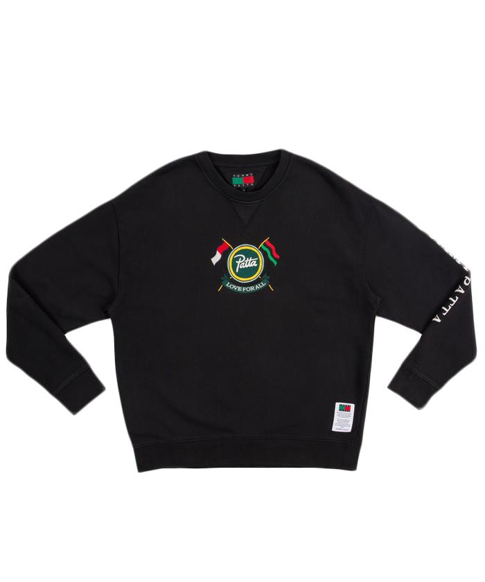 Patta x Tommy Jeans Crewneck Sweatshirt Black Men s SS21 US