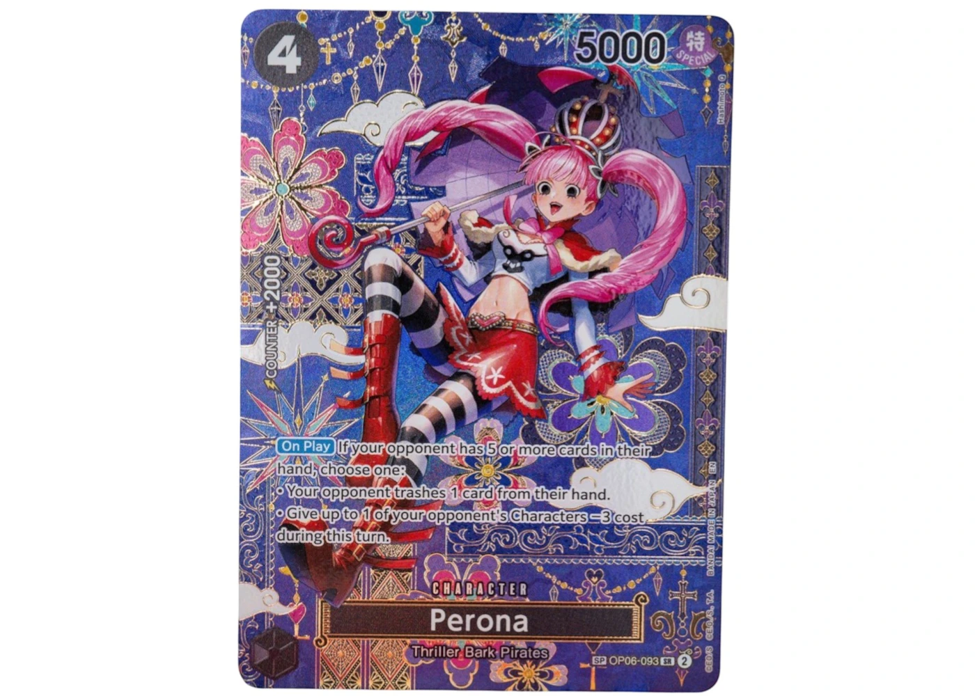 Perona 2024 Bandai One Piece Card Game Wings of the Captain Alt Art OP06-093 Ungraded - 2024 - US Perona 2024 Bandai One Piece Card Game Wings of the Captain Alt Art OP06-093 Ungraded - 2024 - US