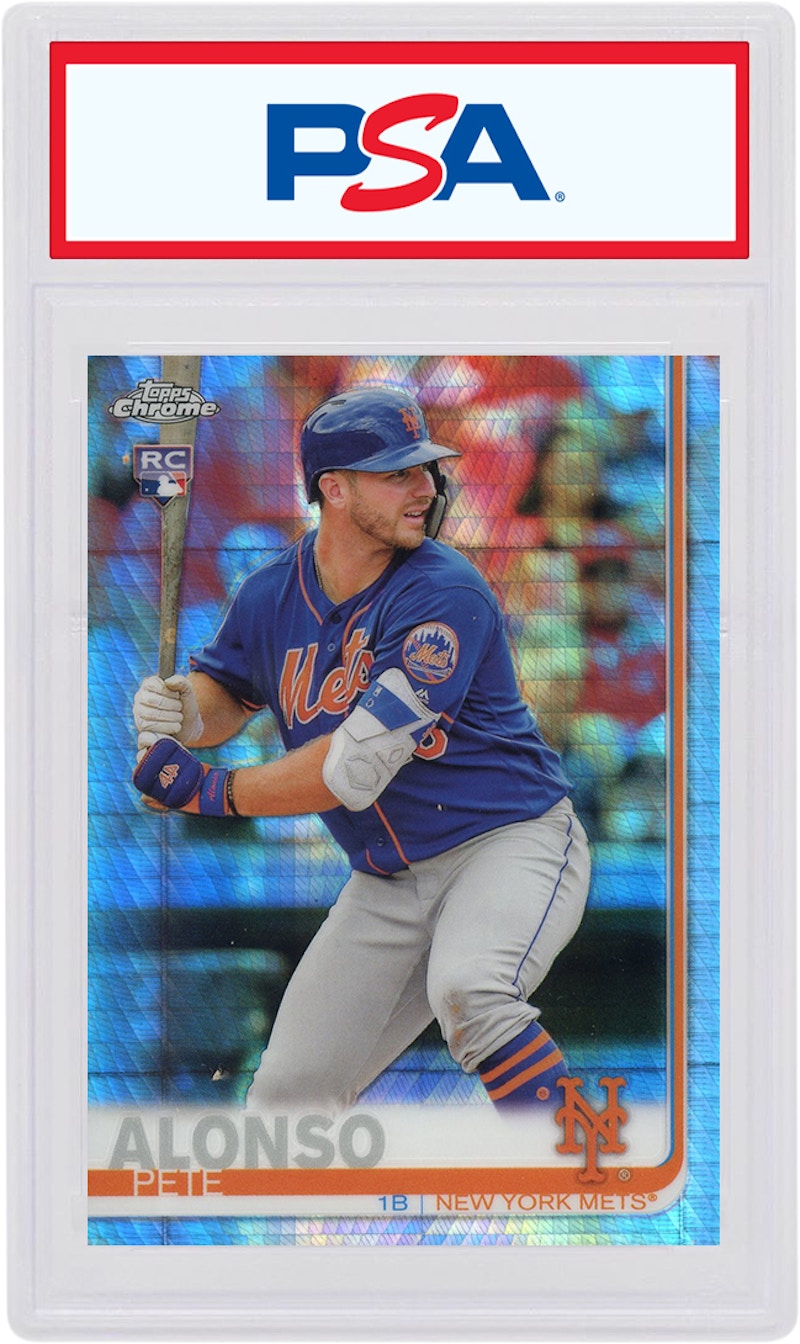 Pete Alonso 2019 Topps Chrome Rookie Prism #204 (PSA or BGS Graded)