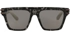 Philipp Plein Aviator-Frame Acetate Sunglasses Black Black Smoke (SPP108V-56-721X)