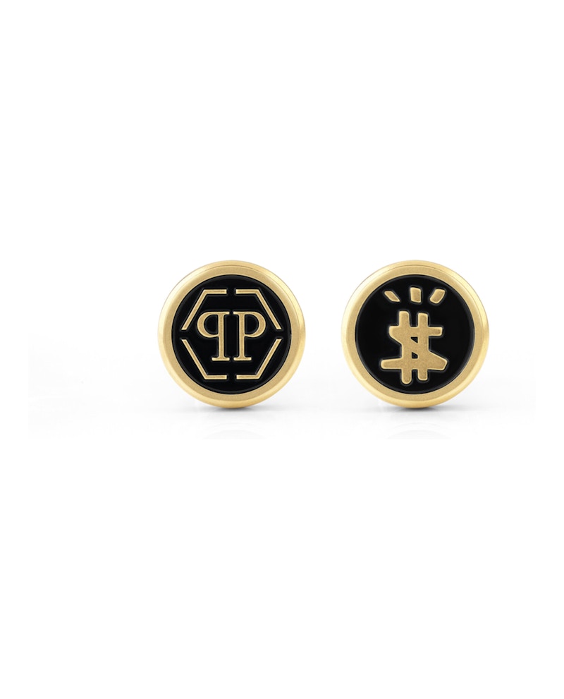 Philipp Plein Hexagon Cufflinks Gold