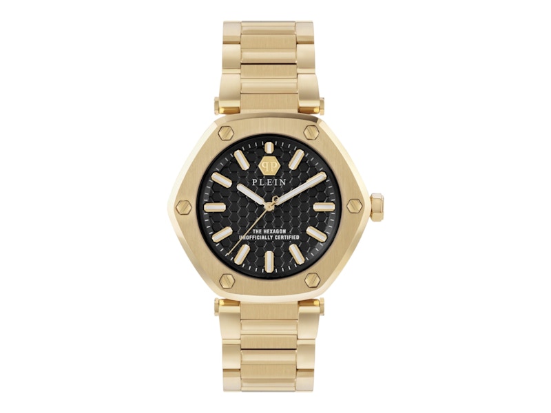 Pre-owned Philipp Plein Women's The Hexagon Bracelet Pw1ba0623 Watch In Stainless Steel In Silver
