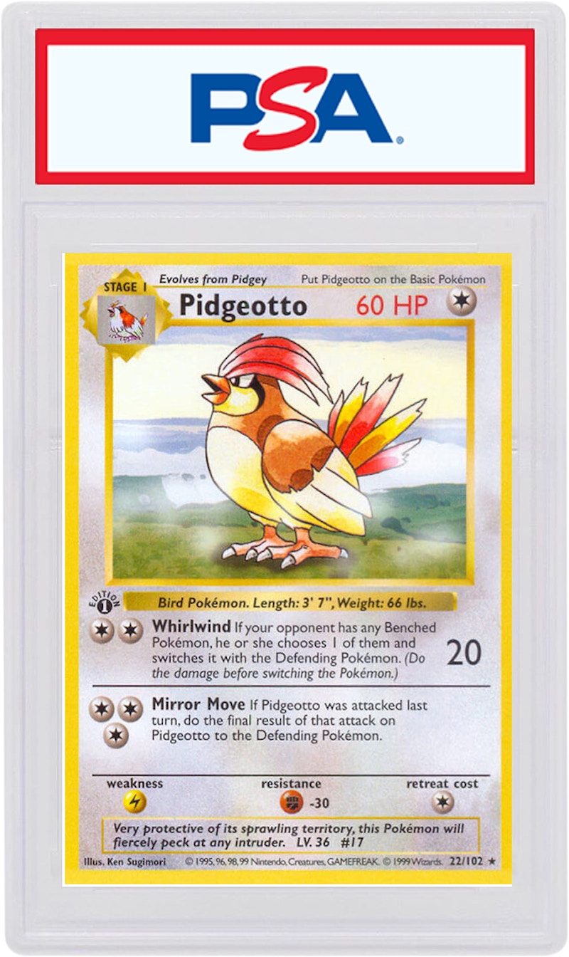 Pidgeotto 1999 Pokemon TCG Base Set 1st Edition #22/102 - 1999 - US