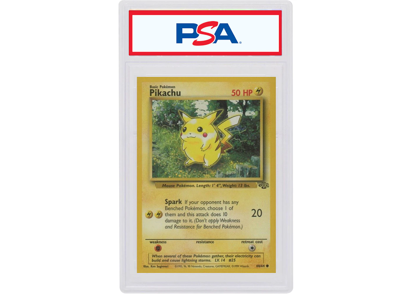 Pikachu 1999 Pokmon Jungle Unlimited #60/64 (PSA or BGS Graded) - 1999 - US Pikachu 1999 Pokmon Jungle Unlimited #60/64 (PSA or BGS Graded) - 1999 - US