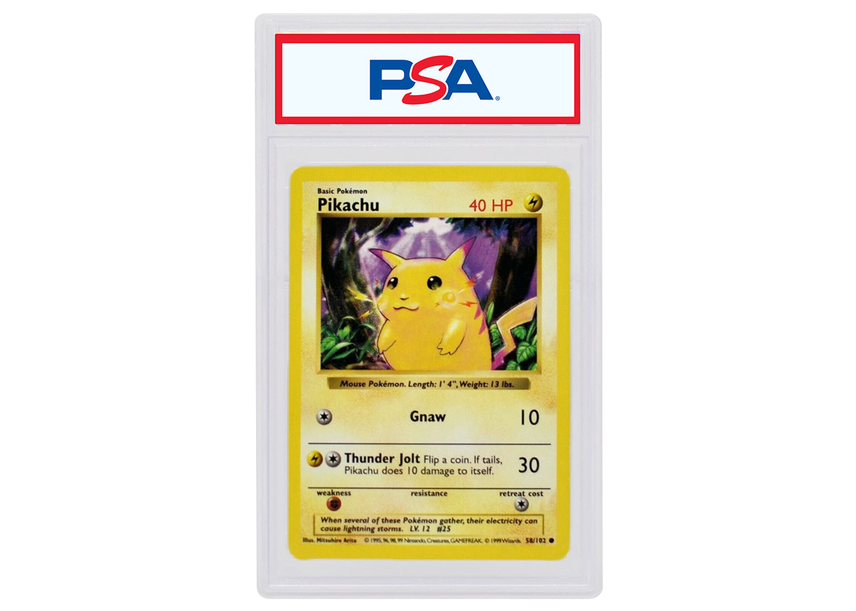 Pikachu 1999 Pokémon TCG Yellow Cheeks Shadowless #58 - 1999 - US