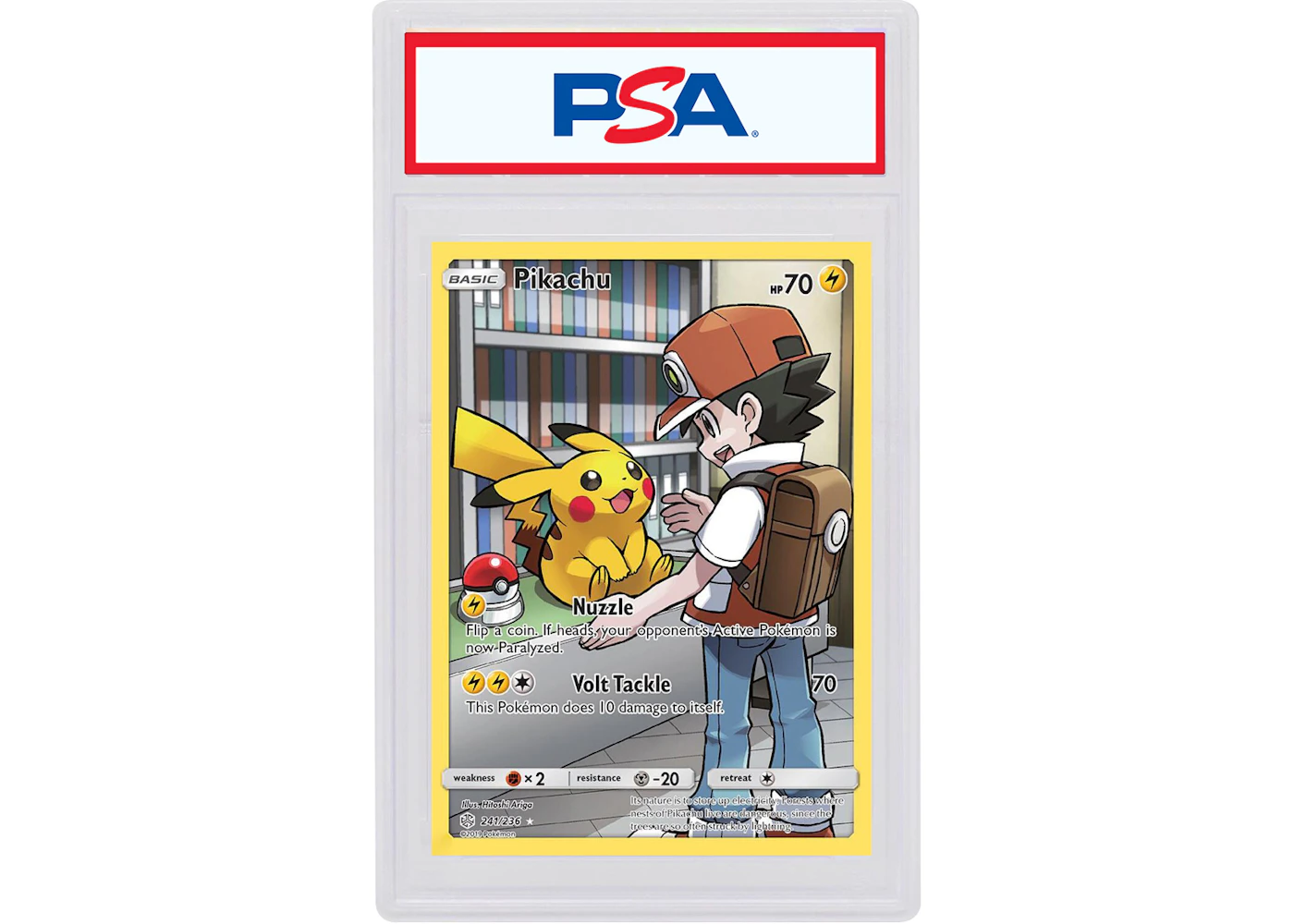 Pikachu 2019 Pokmon Sun & Moon Cosmic Eclipse Full Art Secret Rare #241/236 (PSA or BGS Graded) - 2019 - US Pikachu 2019 Pokmon Sun & Moon Cosmic Eclipse Full Art Secret Rare #241/236 (PSA or BGS Graded) - 2019 - US