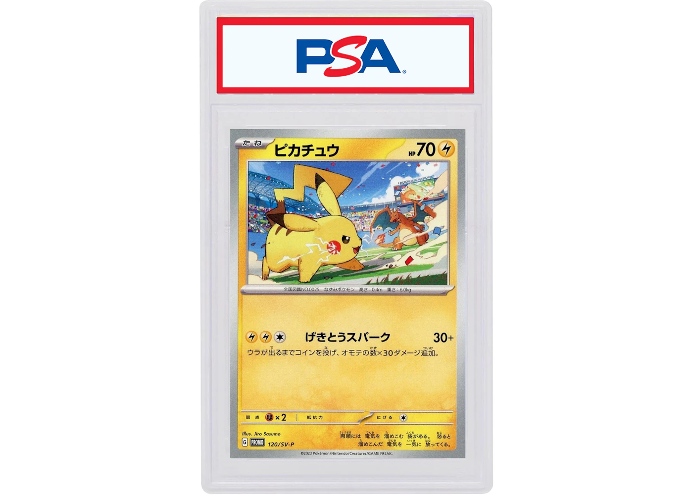 Pikachu 2023 Pokmon Japanese Scarlet & Violet Gym Event Campaign Promo #120/SV-P (PSA or BGS Graded) - 2023 - US Pikachu 2023 Pokmon Japanese Scarlet & Violet Gym Event Campaign Promo #120/SV-P (PSA or BGS Graded) - 2023 - US