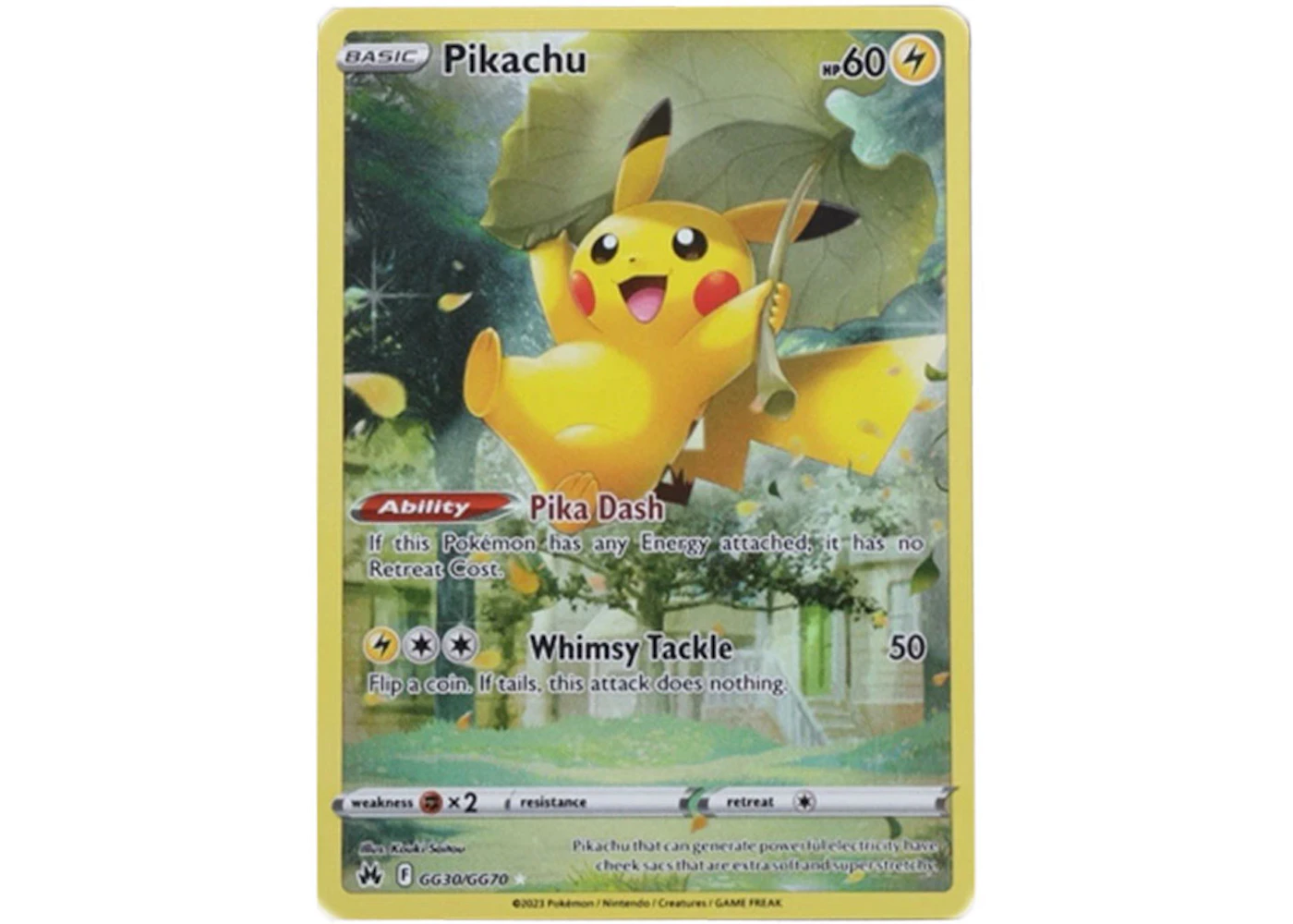 Pikachu 2023 Pokmon Sword & Shield Crown Zenith FA Full Art (English) GG30-GG70 Ungraded - 2023 - US Pikachu 2023 Pokmon Sword & Shield Crown Zenith FA Full Art (English) GG30-GG70 Ungraded - 2023 - US