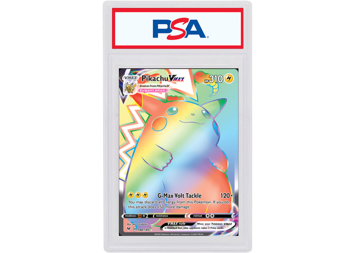Pikachu VMAX-Full Art Secret Rare 2020 Pokemon TCG Sword & Shield Vivid Voltage #188/185 (PSA or BGS Graded) - 2020 - US Pikachu VMAX-Full Art Secret Rare 2020 Pokemon TCG Sword & Shield Vivid Voltage #188/185 (PSA or BGS Graded) - 2020 - US