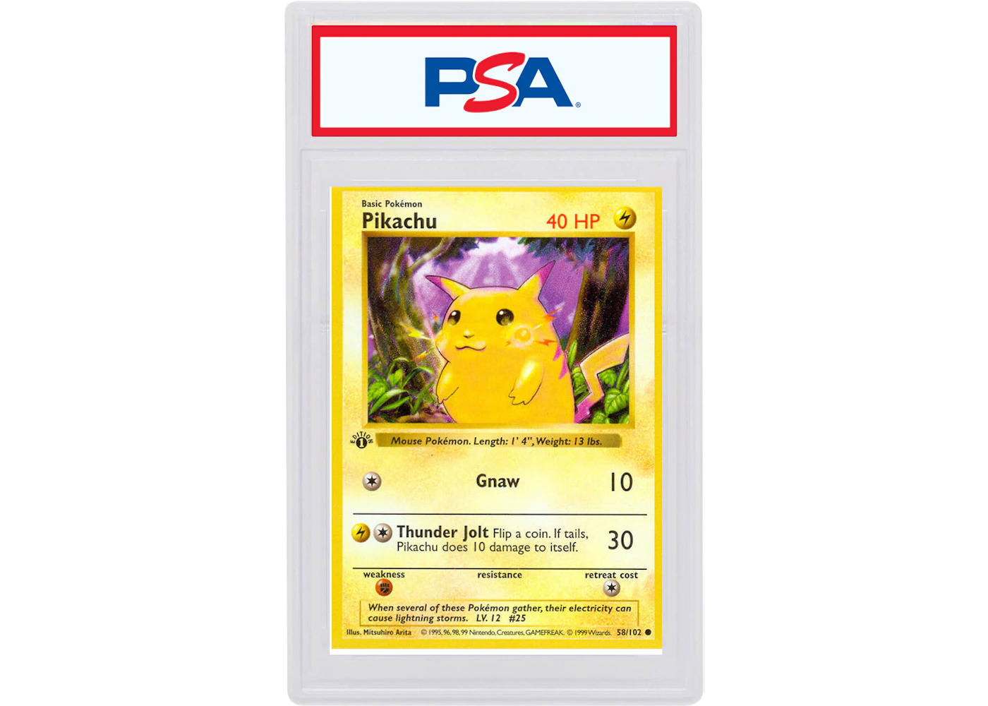 Pikachu Yellow Cheeks 1999 Pokemon Tcg Base Set 1st Edition 58 102 1999 Pikachu Yellow Cheeks 1999 Pokemon Tcg Base Set 1st Edition 58 102 1999