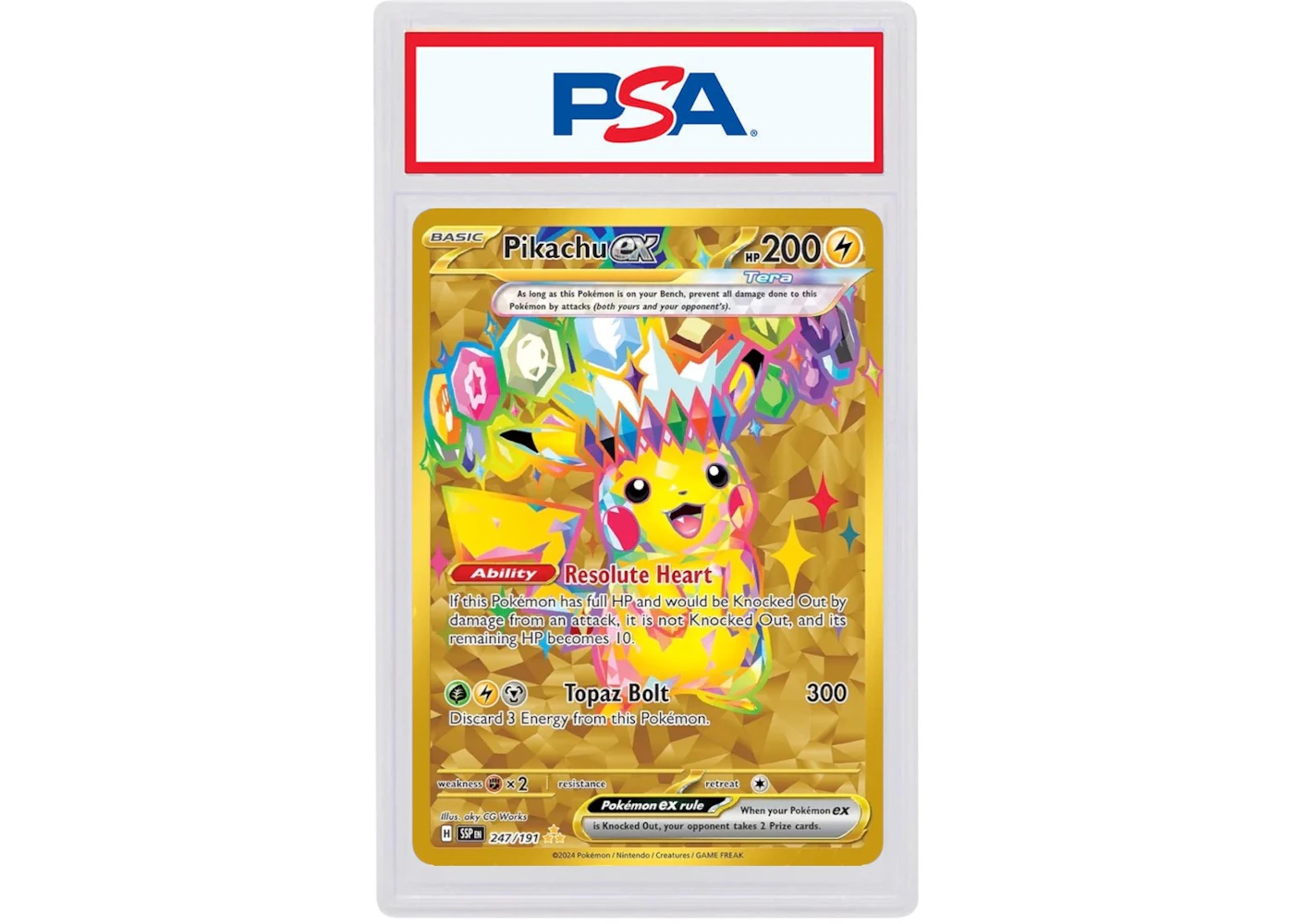 Pikachu ex 2025 Pokmon Scarlet & Violet Surging Sparks Special Illustration Rare 247/191 (PSA or BGS Graded) - 2025 - US Pikachu ex 2025 Pokmon Scarlet & Violet Surging Sparks Special Illustration Rare 247/191 (PSA or BGS Graded) - 2025 - US