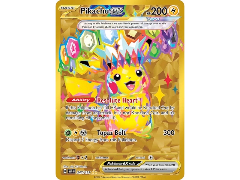 Pikachu ex 2025 Pokémon Scarlet & Violet Surging Sparks Special