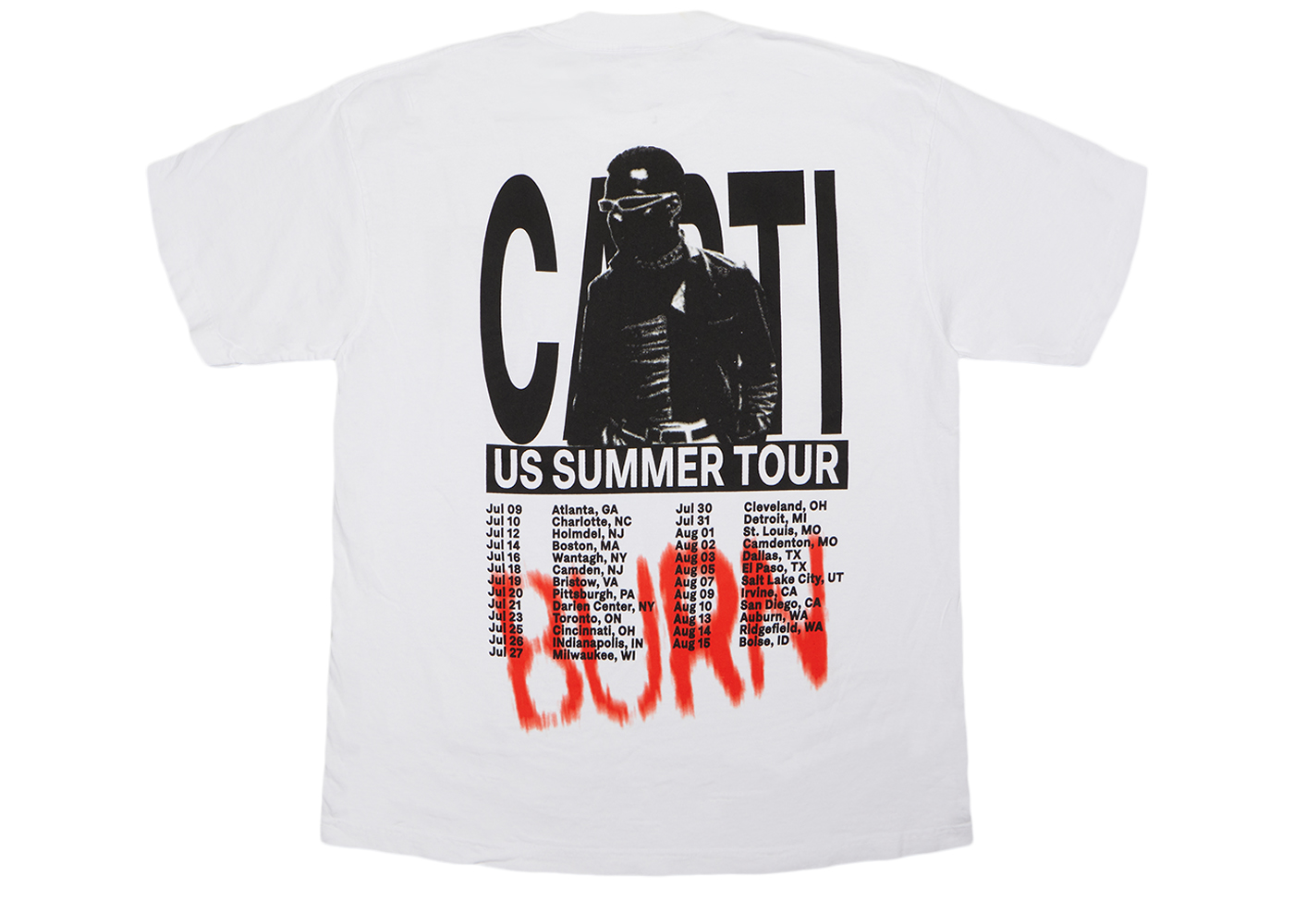 Playboi Carti Burn Tee White メンズ - JP