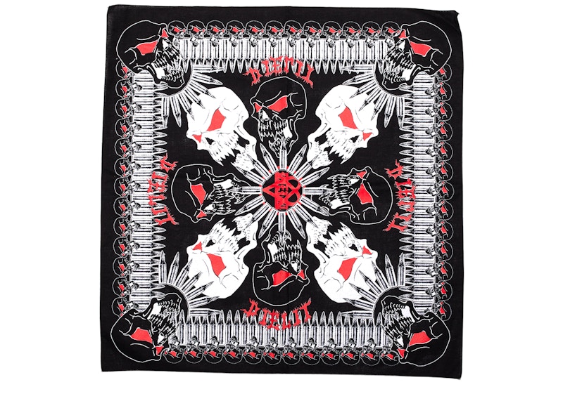 Playboi Carti Die Lit Tour Bullet Skulls Bandana Multi - US