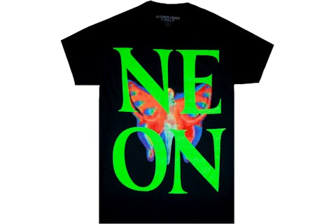 Playboi Carti Neon Tour Butterfly T Shirt Black Men s FW19 US