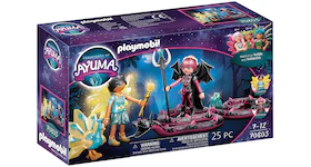 Playmobil Adventures of Ayuma Crystal Fairy And Bat Fairy with Soul Animal Set 70803