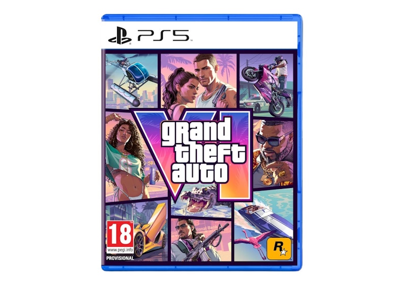 Playstation PS5 Grand Theft Auto VI Physical (Code-in-Box) Video Game
