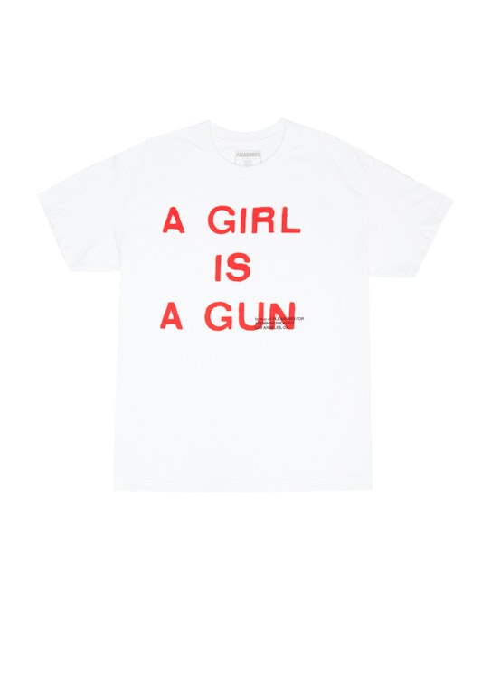 Pre-owned Pleasures A Girl Is A Gun T-shirt White