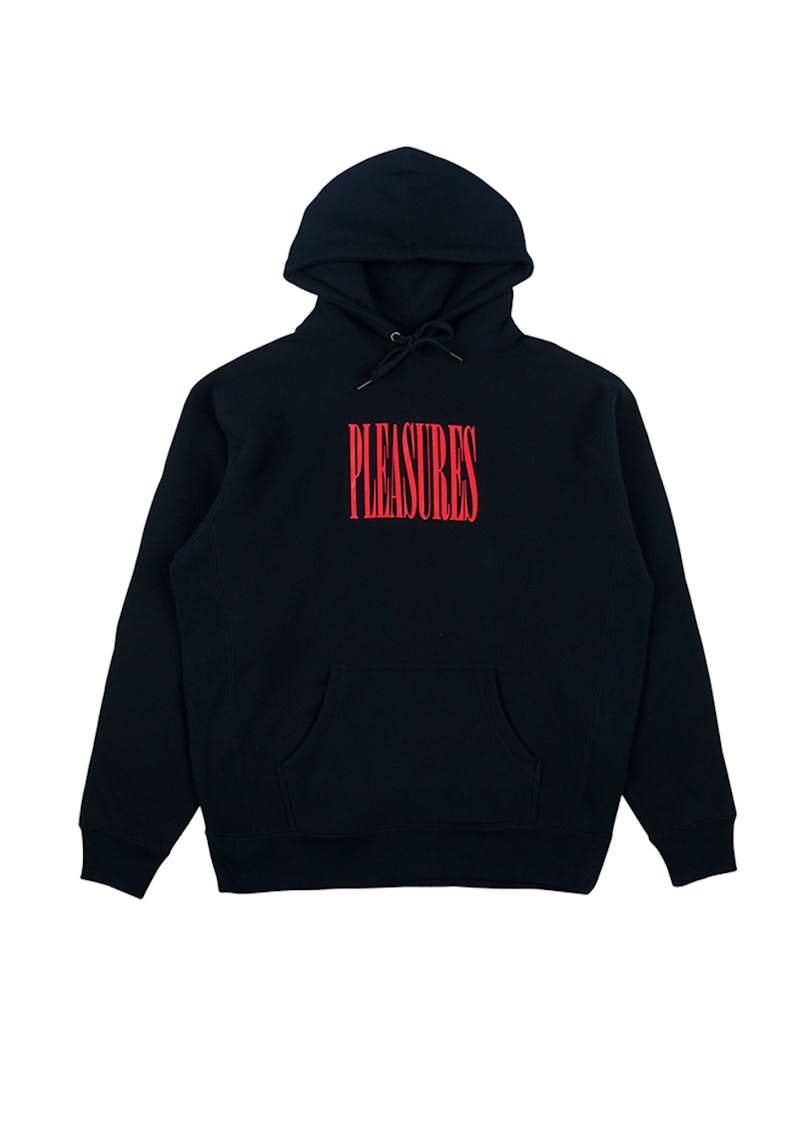 Pleasures store hoodie black