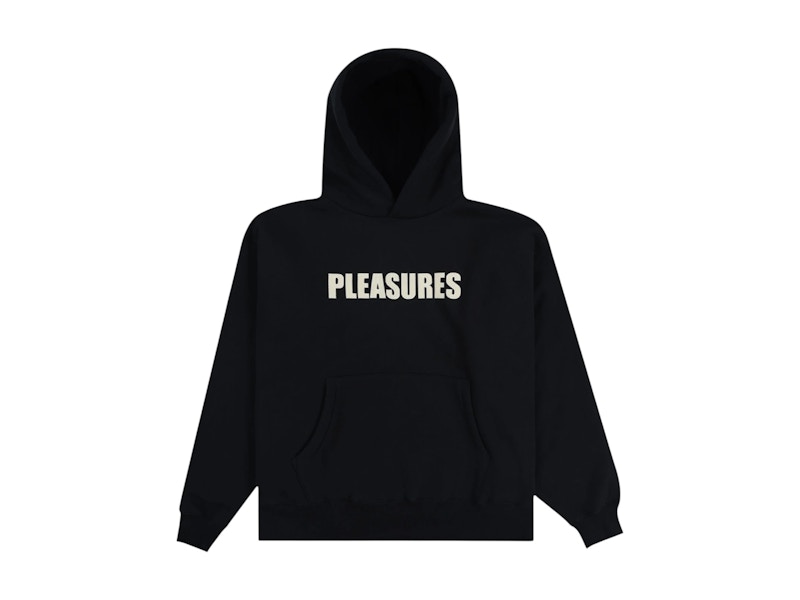 【PLEASURES】WAVE QUILTED HOODIE BLACK Pleasures Wave Quilted Hoodie Black Men's - FW24 - US