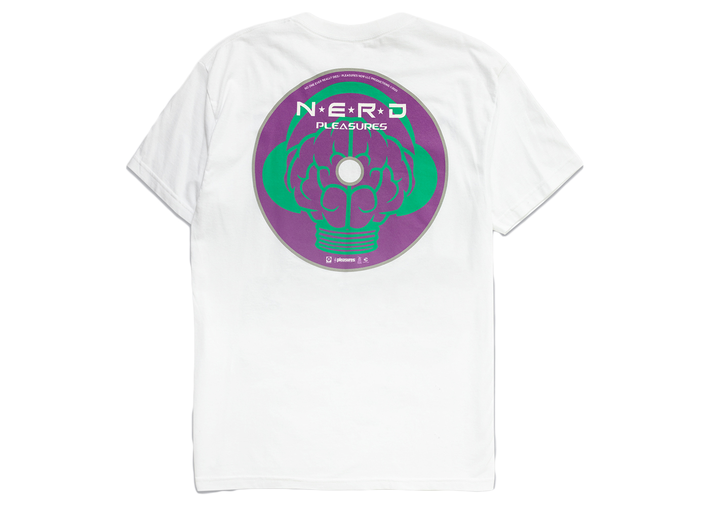 Pleasures x N.E.R.D. Disc T-Shirt White メンズ - SS23 - JP