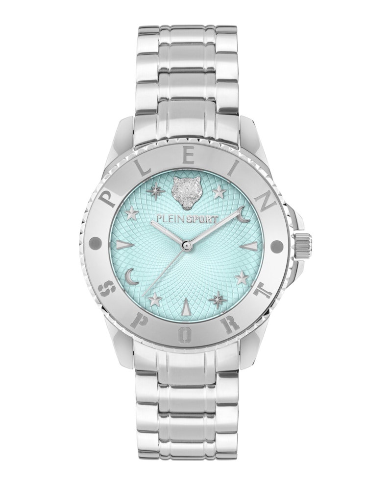 Pre-owned Plein Sport Women's  Glam Bracelet Pskba1525 Watch In Stainless Steel In Silver