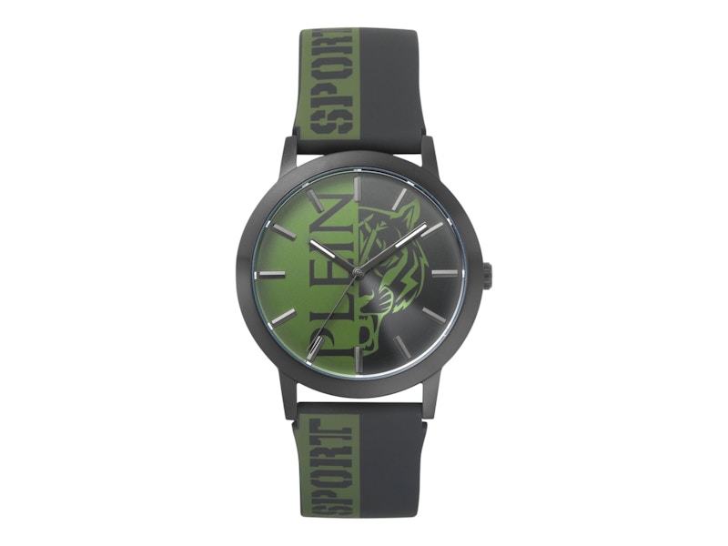 Pre-owned Plein Sport Men's Legend Strap Pslba0523 Watch In Stainless Steel In Silver