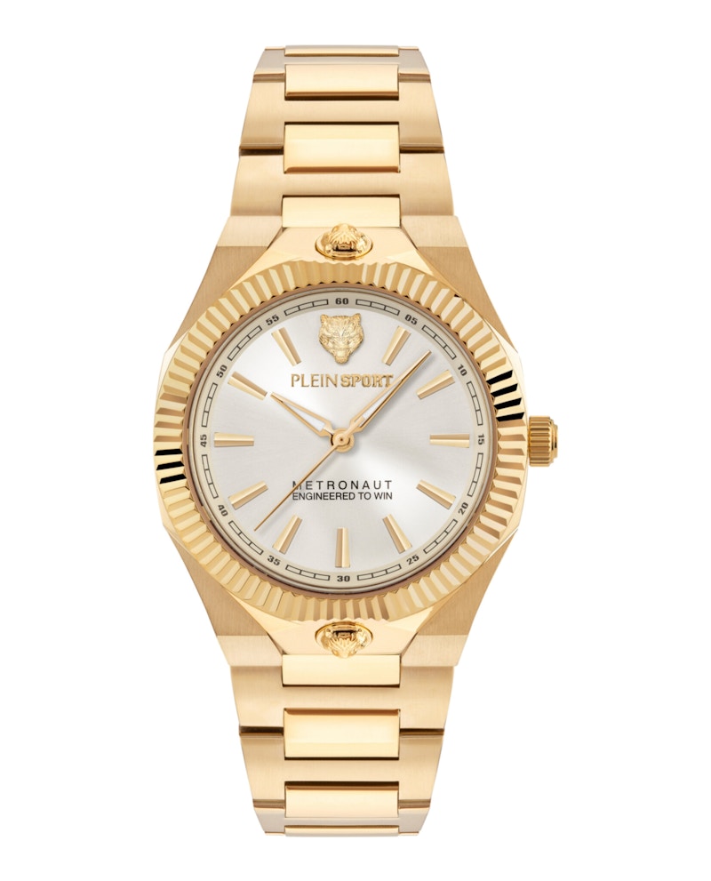 Pre-owned Plein Sport Women's  Metronaut Bracelet Psdga0625 Watch In Stainless Steel In Silver