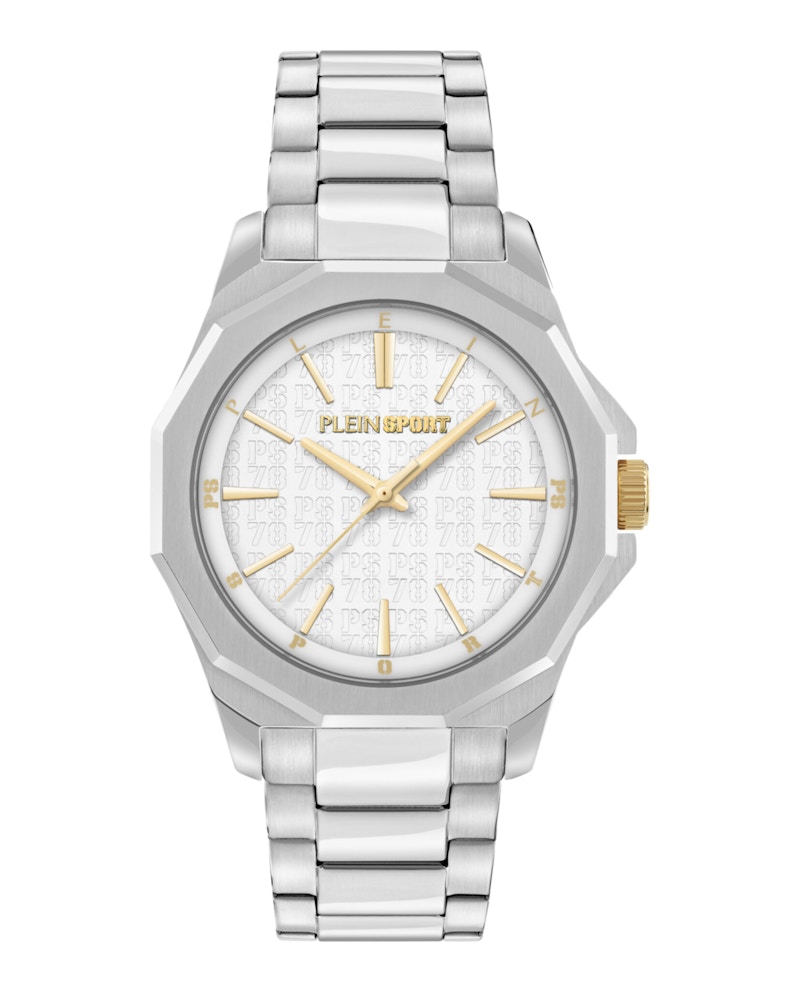 Pre-owned Plein Sport Men's Onyx Ultra Bracelet Psnga0525 Watch In Stainless Steel In Silver