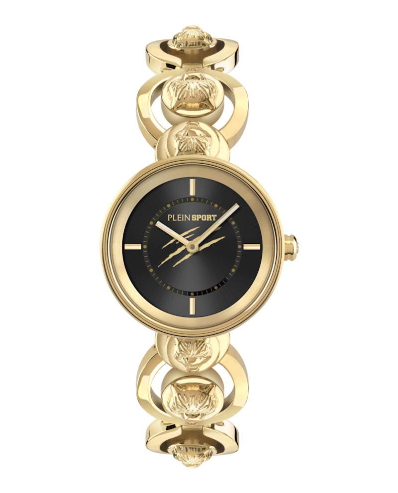 Pre-owned Plein Sport Women's  Supernova Bracelet Pslea0524 Watch In Stainless Steel In Silver