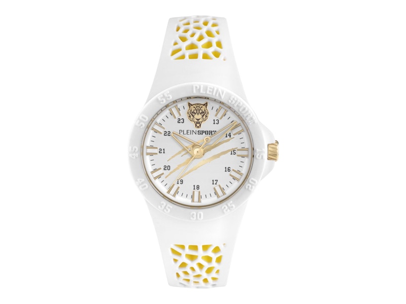 Pre-owned Plein Sport Men's Thunderstorm Psbba0323 Watch In Stainless Steel In Silver