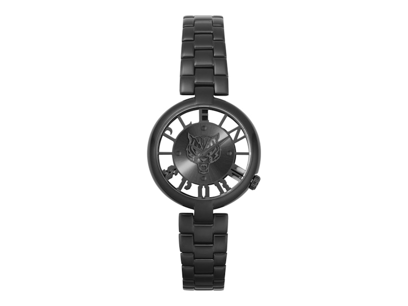 Pre-owned Plein Sport Women's Tiger Luxe Bracelet Psmba0623 Watch In Stainless Steel In Silver