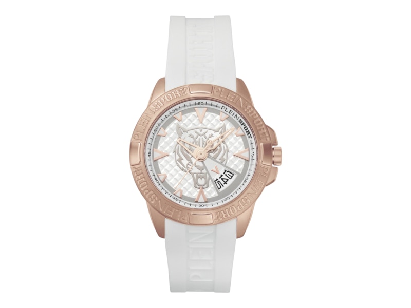 Pre-owned Plein Sport Men's Touchdown Psfba0723 Watch In Stainless Steel In Silver