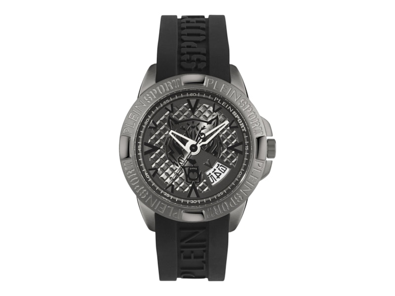Pre-owned Plein Sport Men's Touchdown Psfba0823 Watch In Stainless Steel In Silver