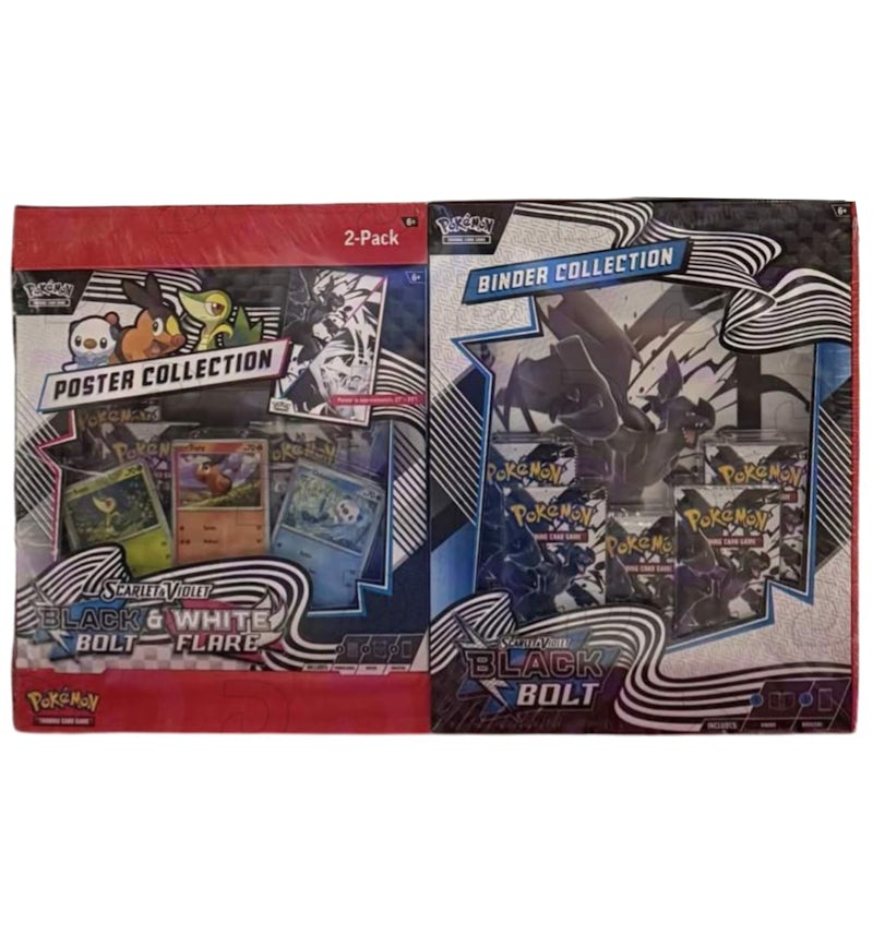 Pokmon Black Bolt & White Flare Poster Collection and Black Bolt Binder Collection Bundle (Sam's Club Exclusive) - US Pokmon Black Bolt & White Flare Poster Collection and Black Bolt Binder Collection Bundle (Sam's Club Exclusive) - US