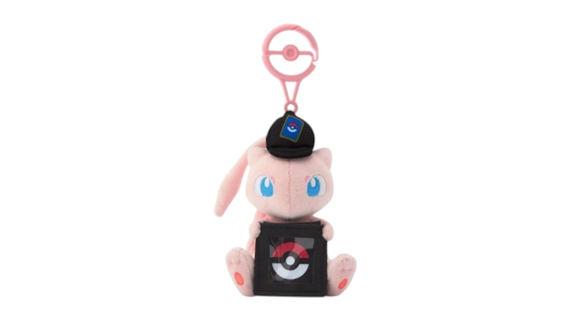 Pokemon Center Mew Card Game Coin Holder Keychain Plush - US
