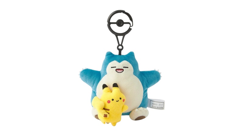 Pokemon Center Pikachu Snorlax Escape Key Holder Plush - JP
