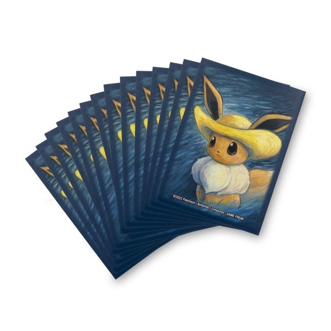 Pokemon Center x Van Gogh Museum: Eevee Inspired by Self-Portrait with  Straw Hat Card 65 Card Sleeves