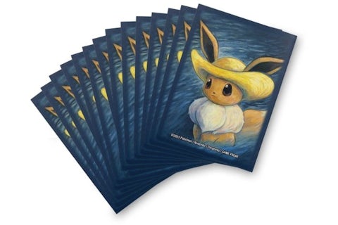 Pokemon Center x Van Gogh Museum: Eevee Inspired by Self-Portrait with Straw Hat Card 65 Card Sleeves - US Pokemon Center x Van Gogh Museum: Eevee Inspired by Self-Portrait with Straw Hat Card 65 Card Sleeves - US