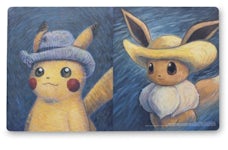 Pokemon X Van Gogh Museum Pokémon Eevee w/ Straw Hat Figure *In Hand*