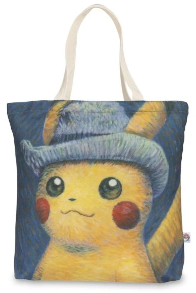 Pokémon Center × Van Gogh Museum: Pikachu Inspired by Self-Portrait with  Grey Felt Hat Canvas Tote Bag