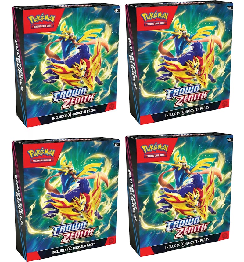 Pokmon Crown Zenith Booster Bundle 4x Lot - US Pokmon Crown Zenith Booster Bundle 4x Lot - US
