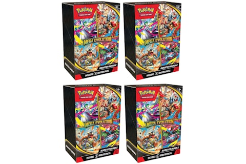 Pokmon Mega Evolution - Base Set Booster Bundle 4x Lot - US Pokmon Mega Evolution - Base Set Booster Bundle 4x Lot - US