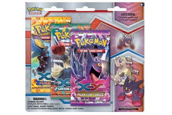 Pokémon Mega Evolution - XY - Mega Kangaskhan & Mega Gengar Pin Blister Set (3 Pack)
